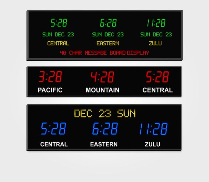 World Multi Time Zone Clock Archives | Digital Display Systems